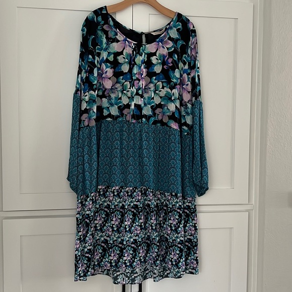 Soft Surroundings Floral Blue Dress - Picture 2 of 6